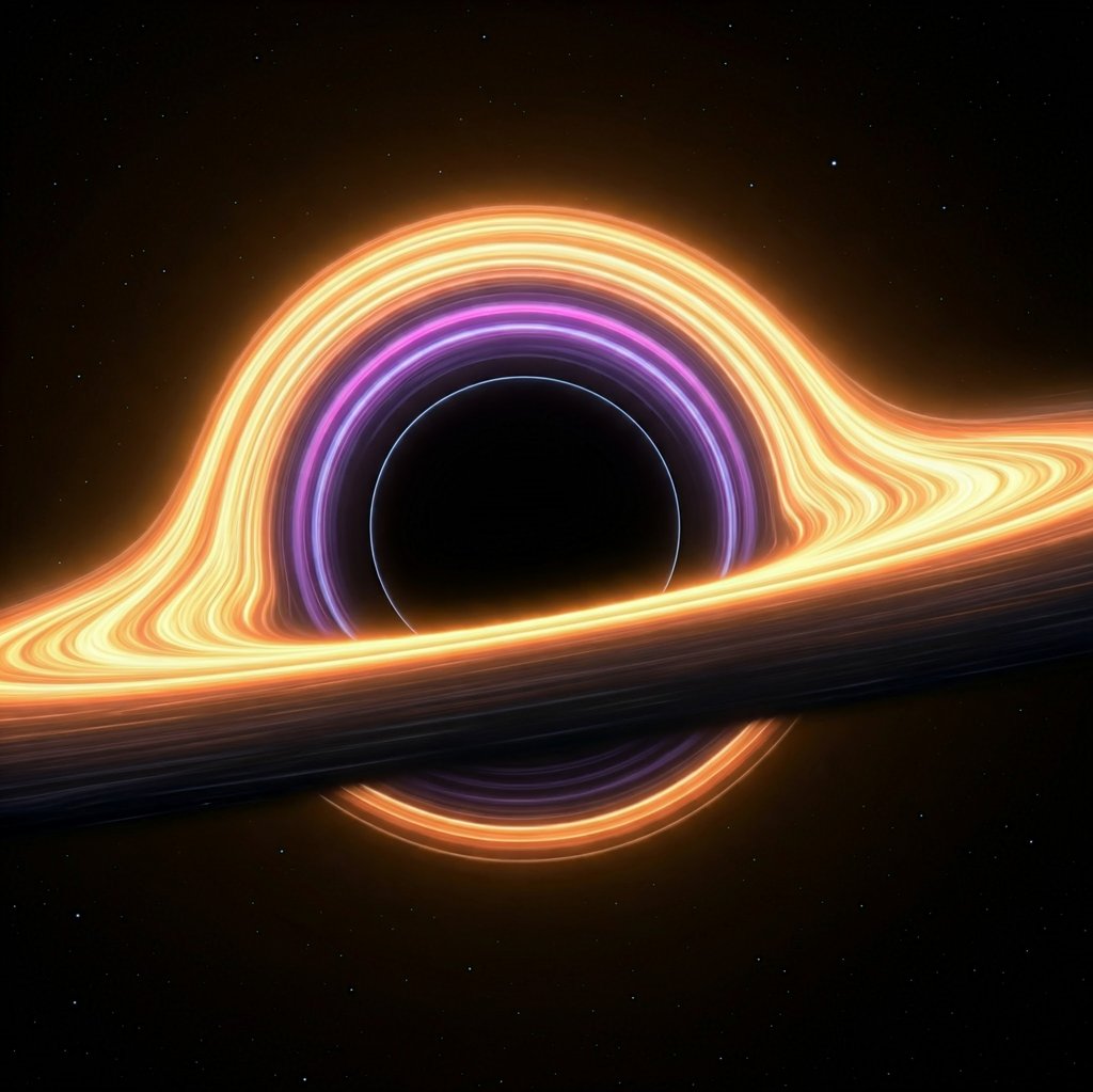 Buco nero con disco di accrescimento, metafora dello stato di spin correlato