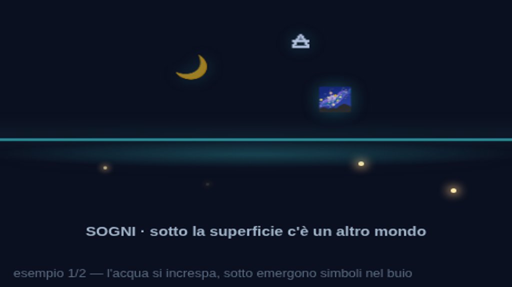Una scena onirica sognante e luminosa, il lavoro segreto della notte